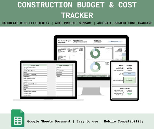 Construction Budget & Cost Tracker