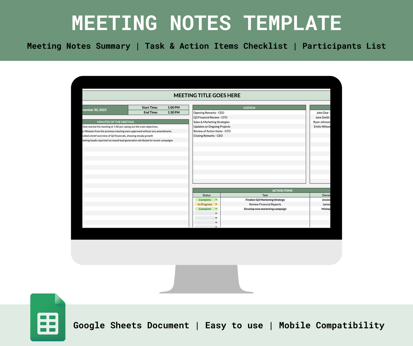 Meeting Notes Template