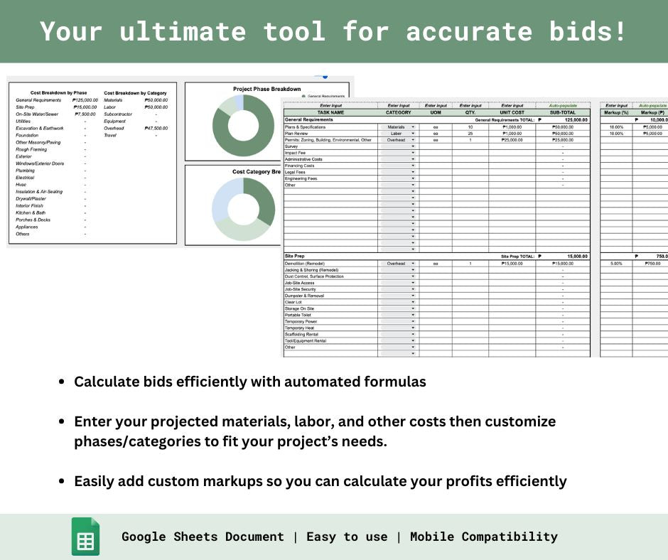Construction Budget & Cost Tracker