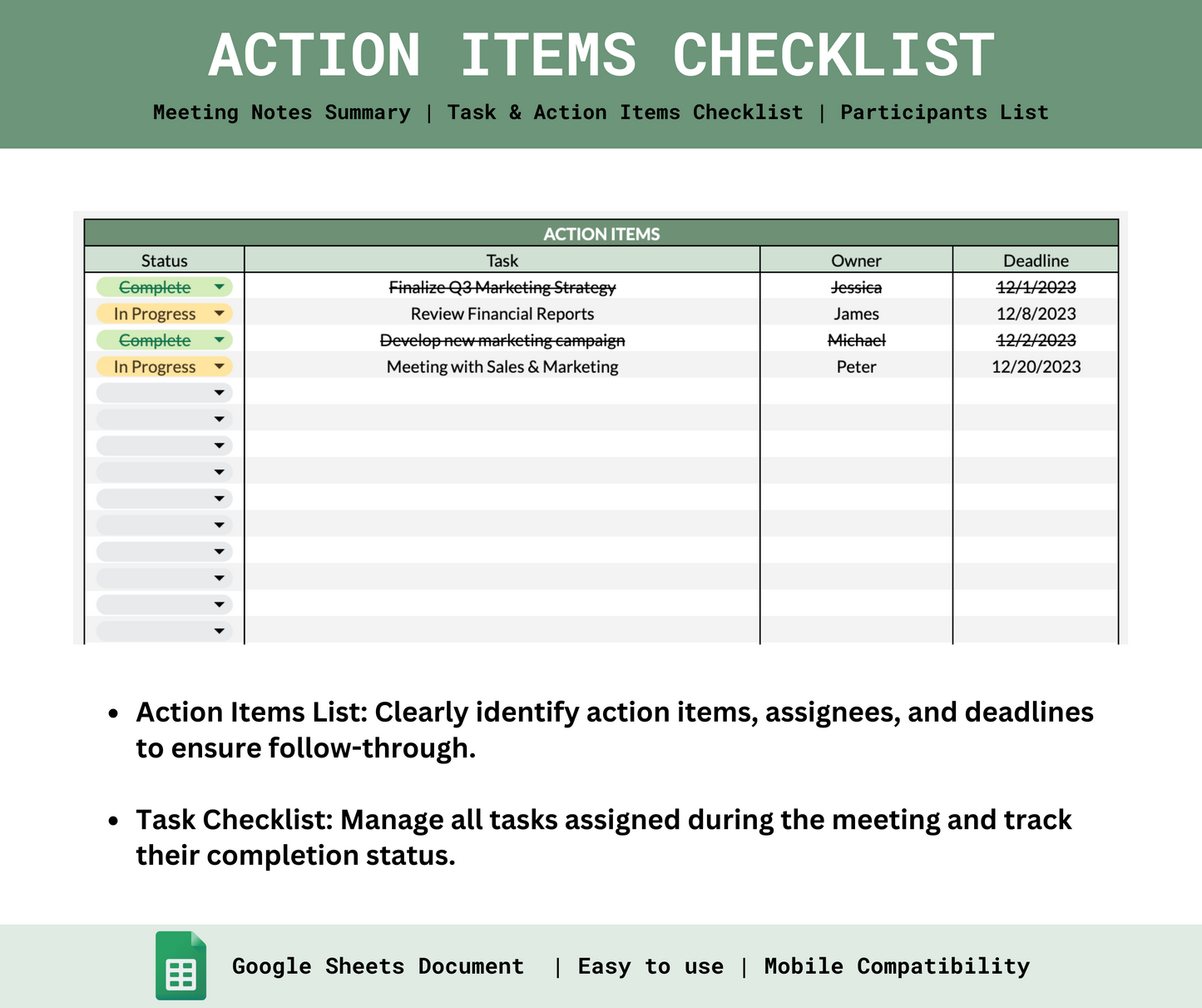 Meeting Notes Template