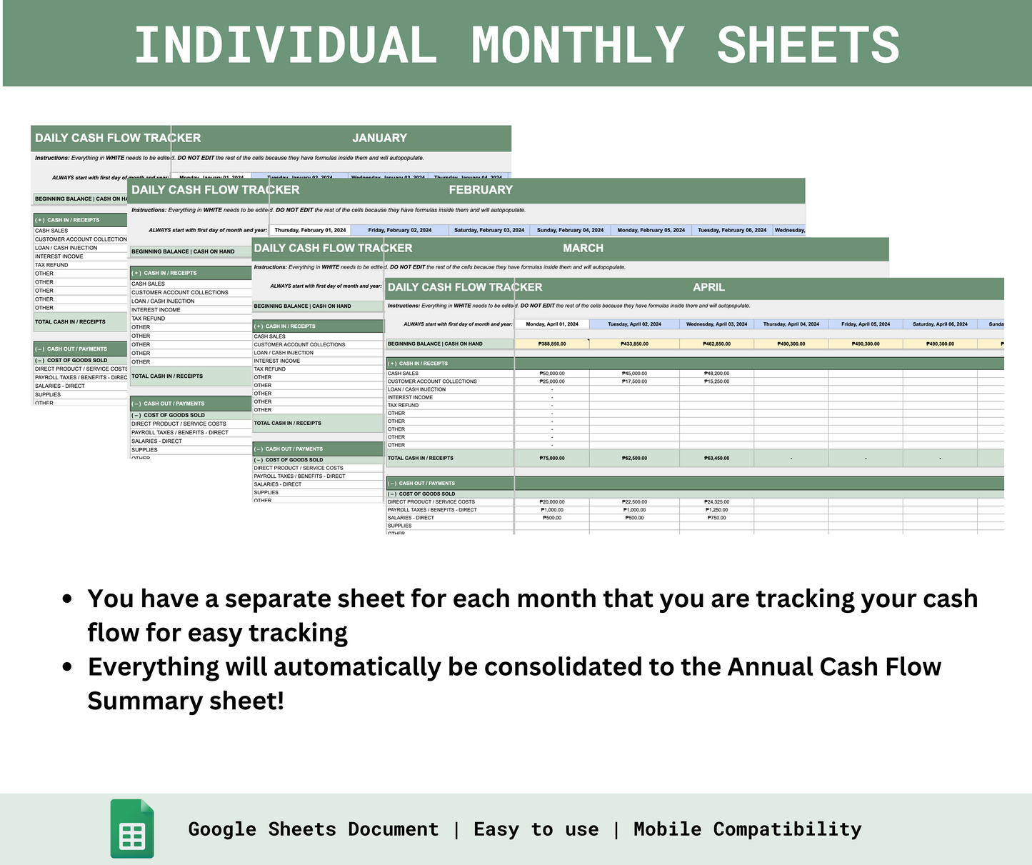 Daily Cash Flow Tracker