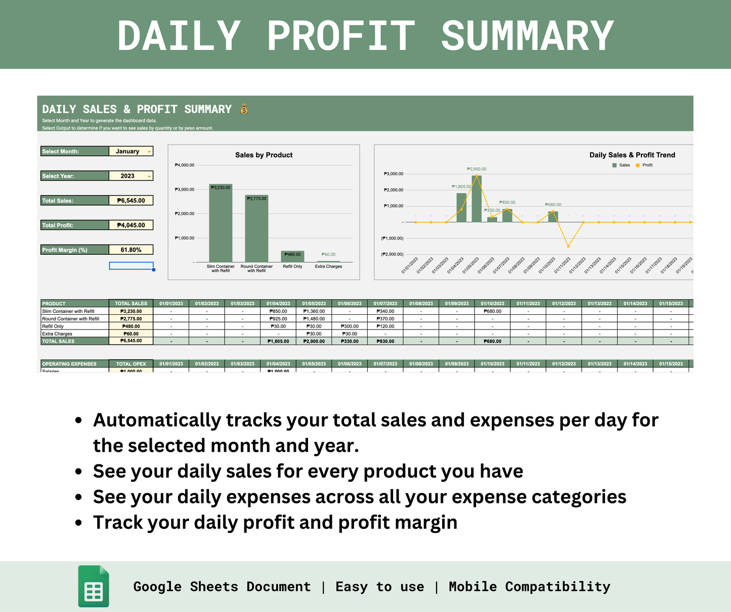 Water Refilling Station Sales & Inventory Tracker