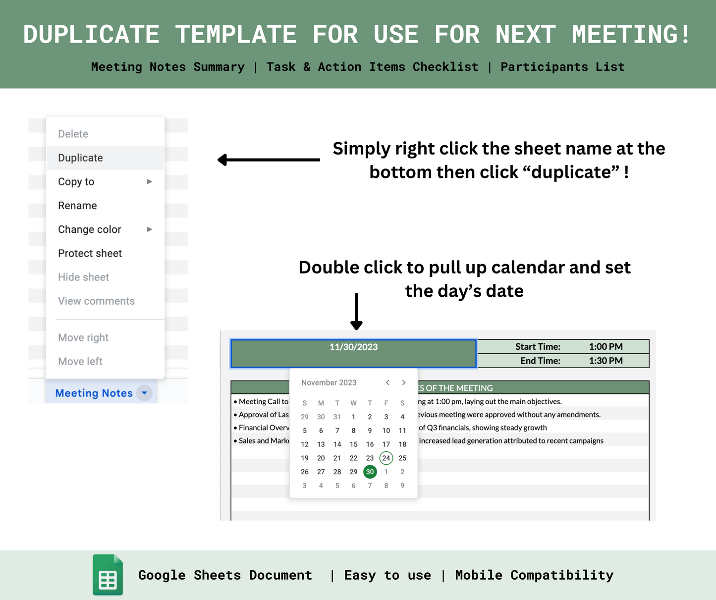 Meeting Notes Template