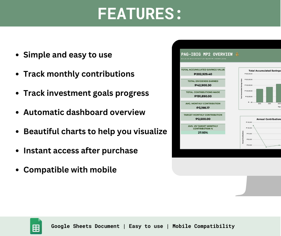 Personalized Pag-IBIG MP2 Calculator