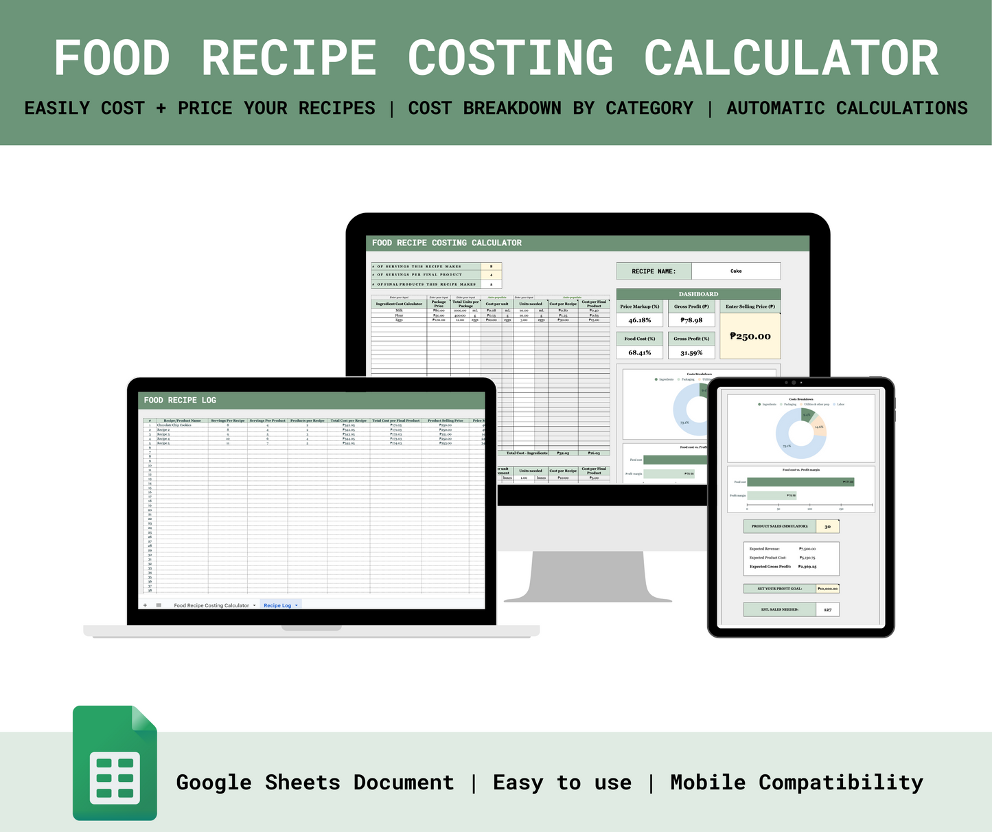 Food Recipe Costing Calculator