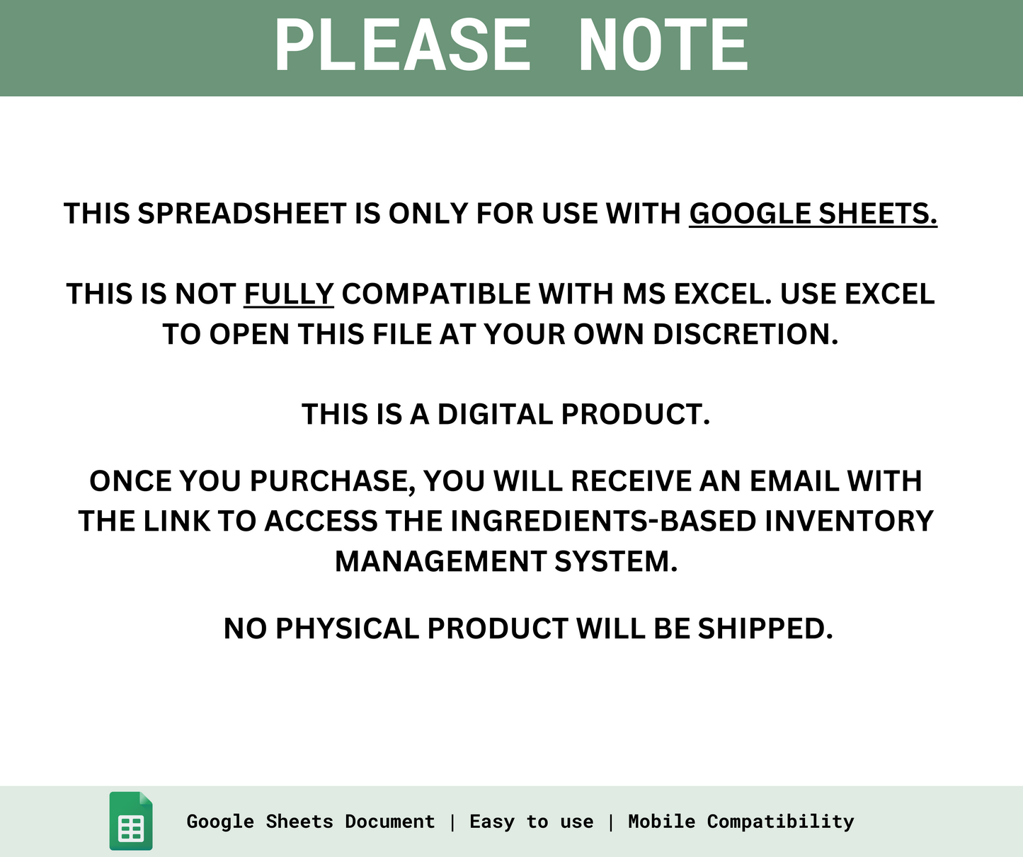 Ingredients-Based Inventory Management System