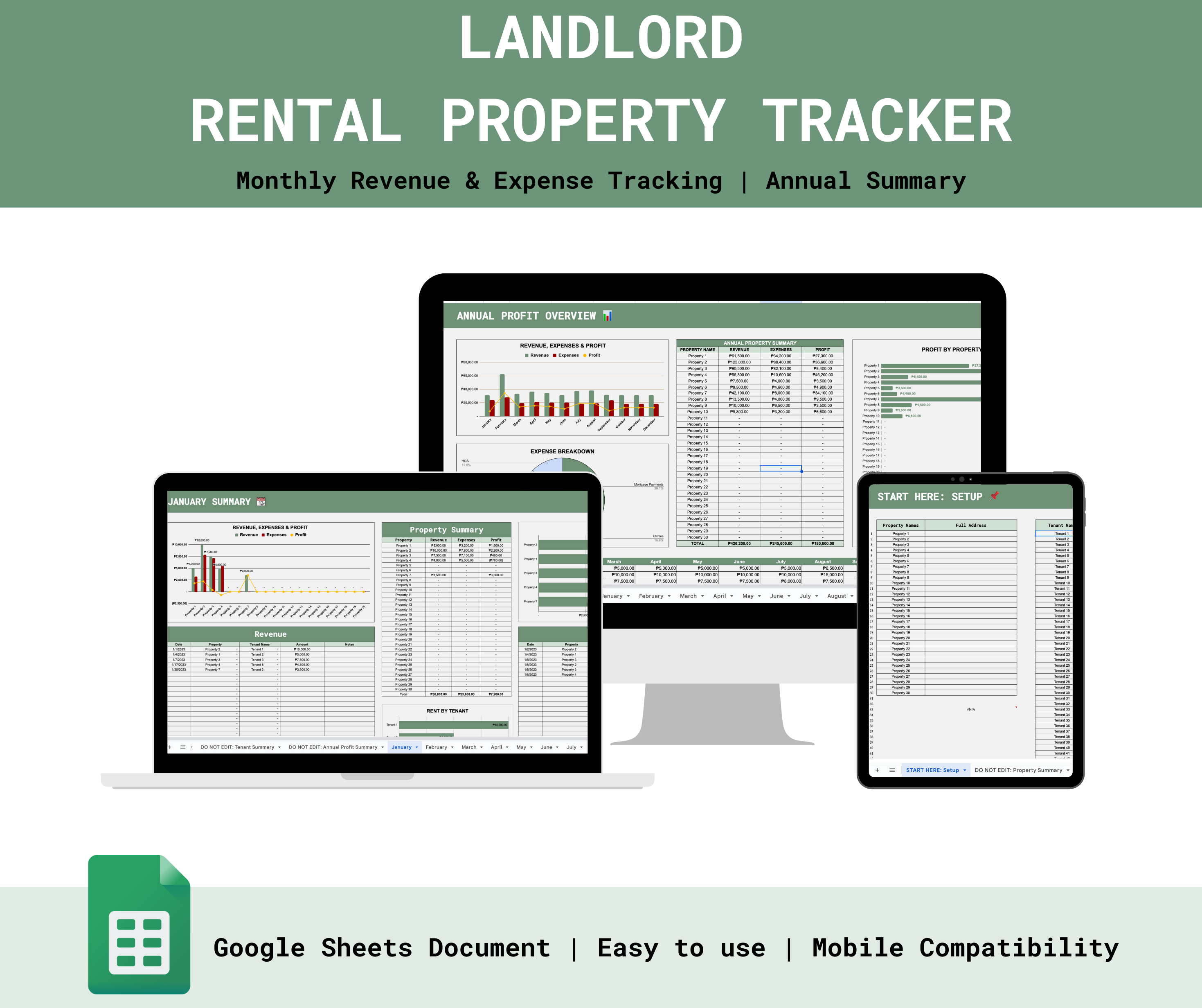 Landlord Rental Property Tracker – Spreadsheets PH