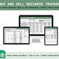 Buy and Sell Business Tracker