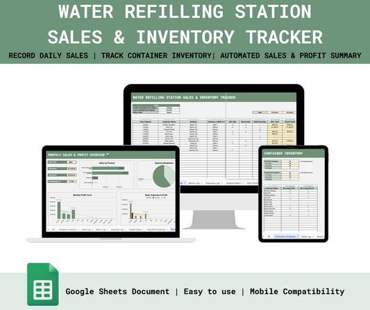 Water Refilling Station Sales & Inventory Tracker