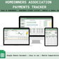 Homeowners Association Payments Tracker