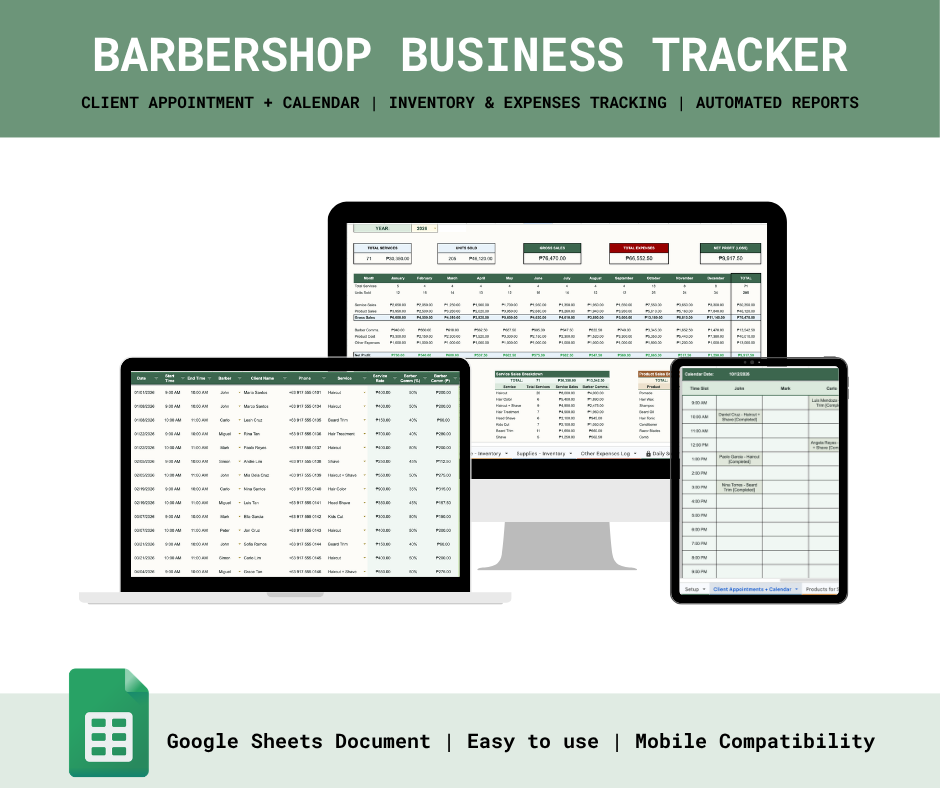 Barbershop Business Tracker