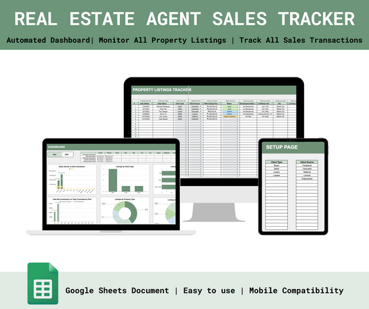 Real Estate Agent Sales Tracker
