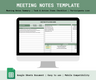 Meeting Notes Template