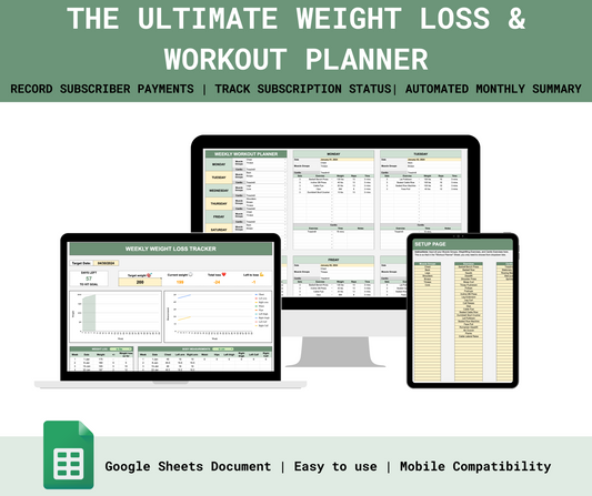 The Ultimate Weight Loss & Workout Planner