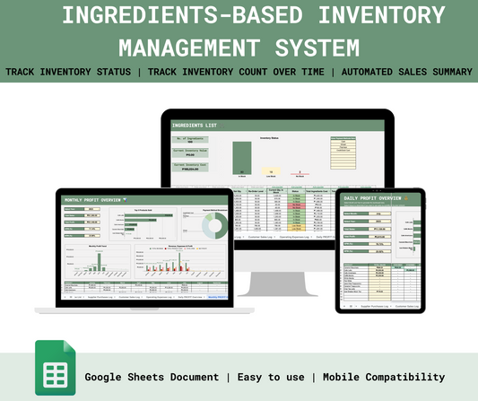Ingredients-Based Inventory Management System
