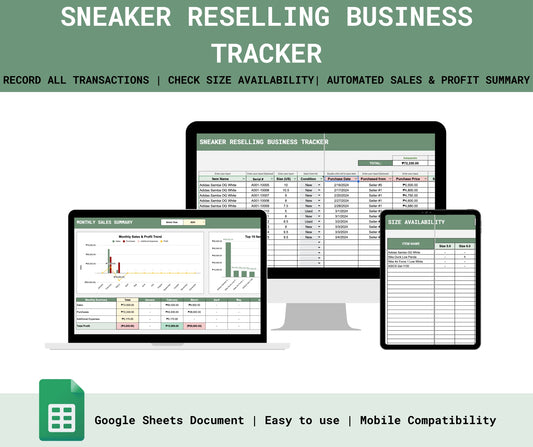 Sneaker Reselling Business Tracker