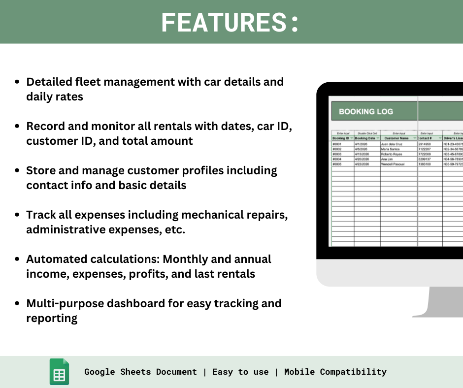 Car Rental Business Tracker