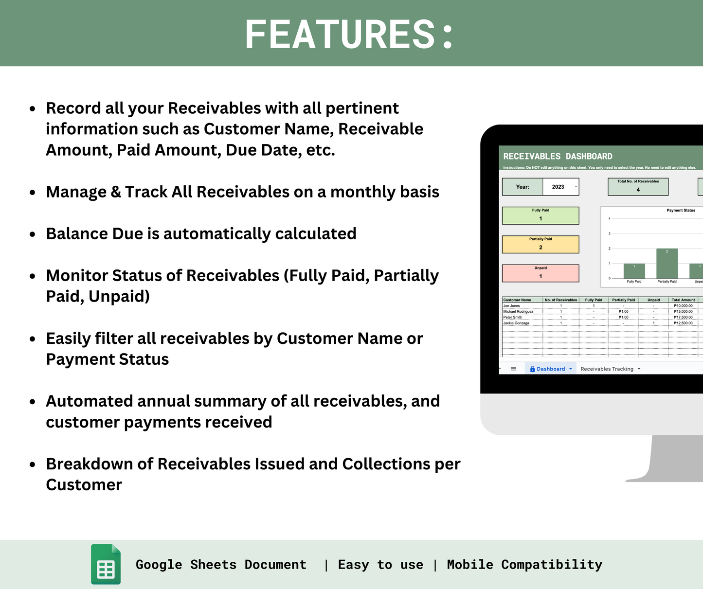 Accounts Receivables Tracker