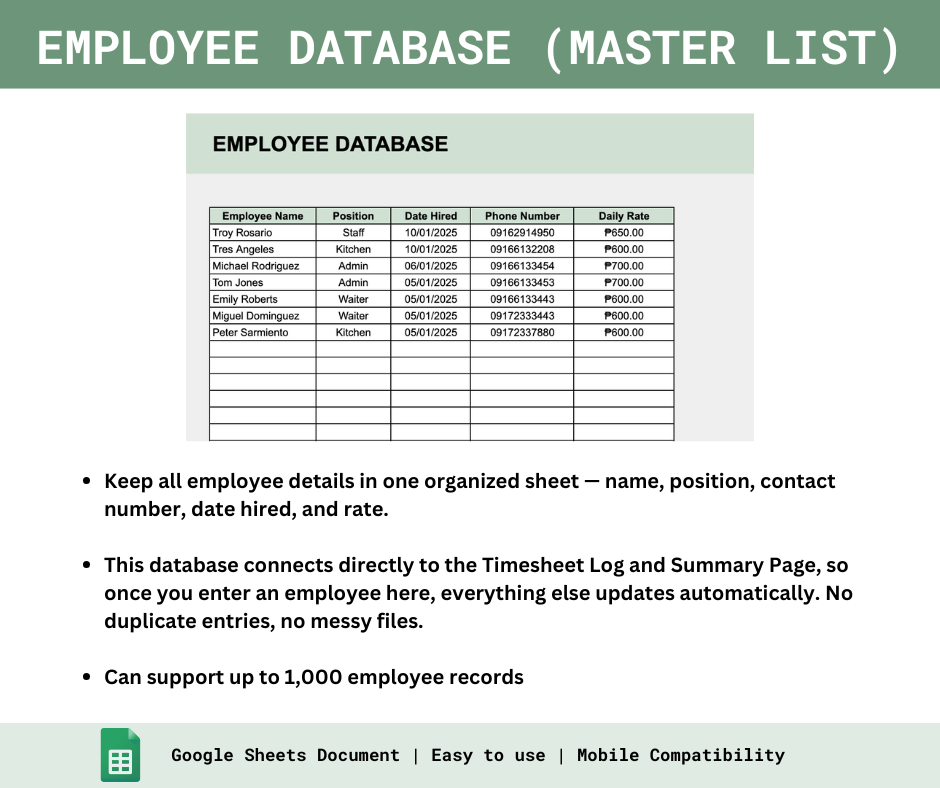 Employee Timesheet Tracker