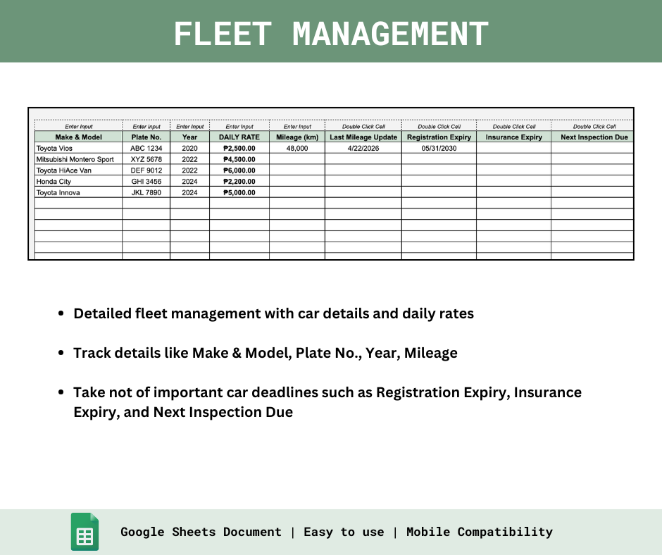 Car Rental Business Tracker