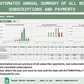 Monthly Subscription Business Payments Tracker