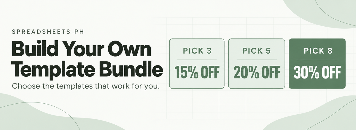 BUILD YOUR SPREADSHEETS BUNDLE