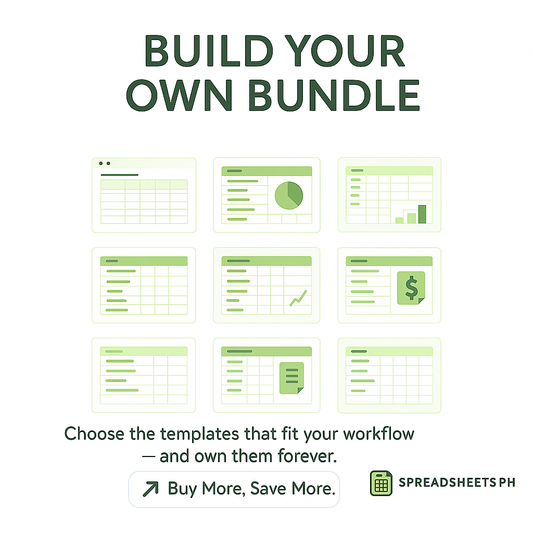 BUILD YOUR SPREADSHEETS BUNDLE