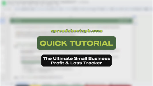 The Ultimate Small Business Profit & Loss Tracker