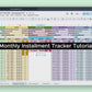 Monthly Installment Tracker