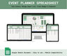 Event Planner Spreadsheet