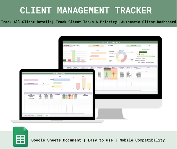 Client Management Tracker – Spreadsheets PH