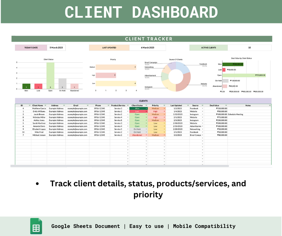 Excel Client Tracking Template Project Benefits Excel Tracker – ITSM