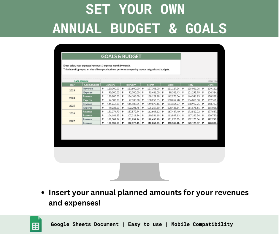 The Ultimate Small Business Profit & Loss Tracker